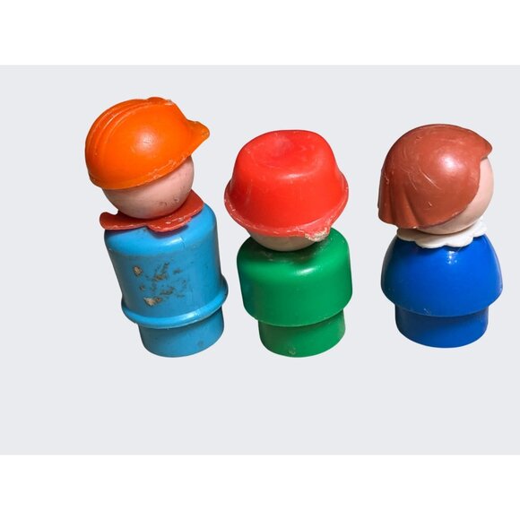 Fisher-Price Little People Vintage Vehicles Set Of 4 Plastic Vehicles  3 People - Picture 8 of 9